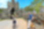 Biking through the South Gate of Angkor Thom, Angkor Bike Acrobatic and Culinary, 3 days cycling tour